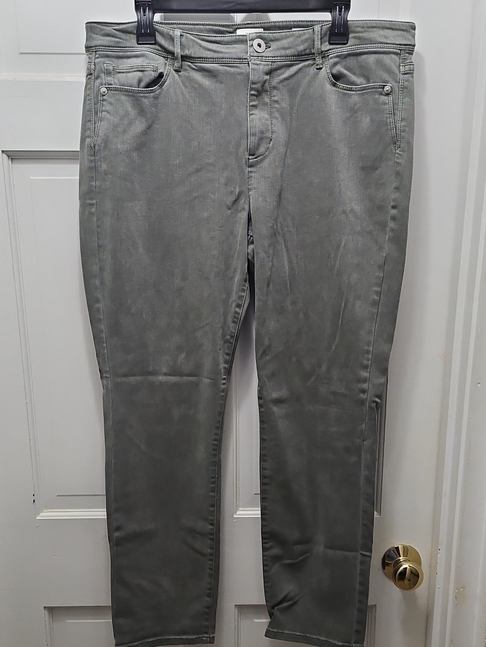 J. Jill Slim Ankle Jeans in Olive 14
